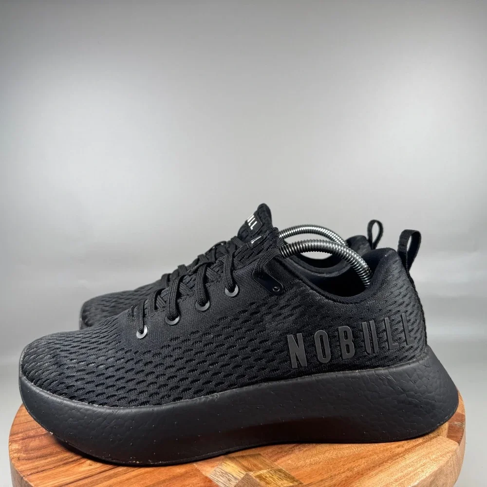 NOBULL Ripstop Runner Mens 10.5 Black Training Running Shoes Sneakers Low Top